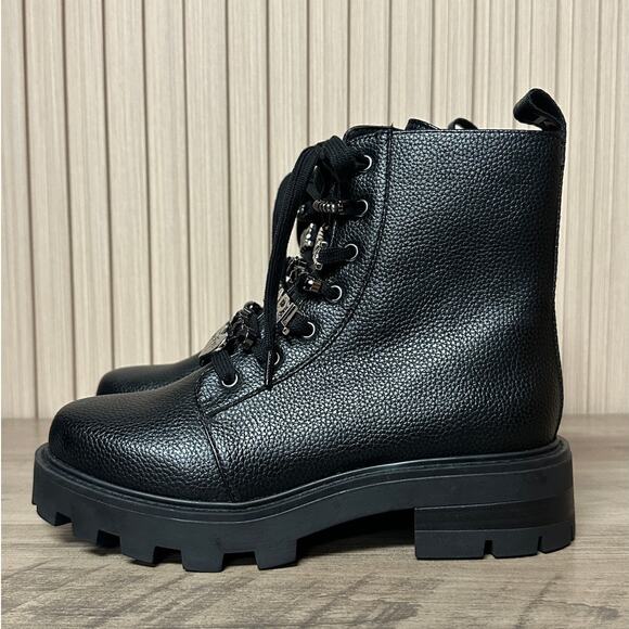 Karl Lagerfeld Paris Mela Combat Boots Women’s Size 5M - Picture 3 of 11